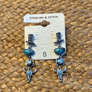 Turquoise Western Earrings